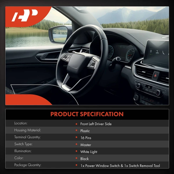 Front Driver Power Window Switch for Porsche Panamera 2017-2020 Cayenne 2018-2021