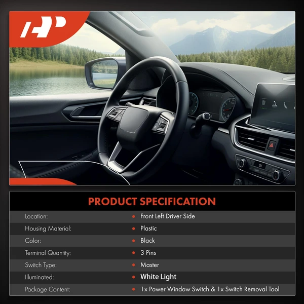 Front Driver Power Window Switch for Mercedes-Benz C300 C400 C43 AMG GLC63 AMG S