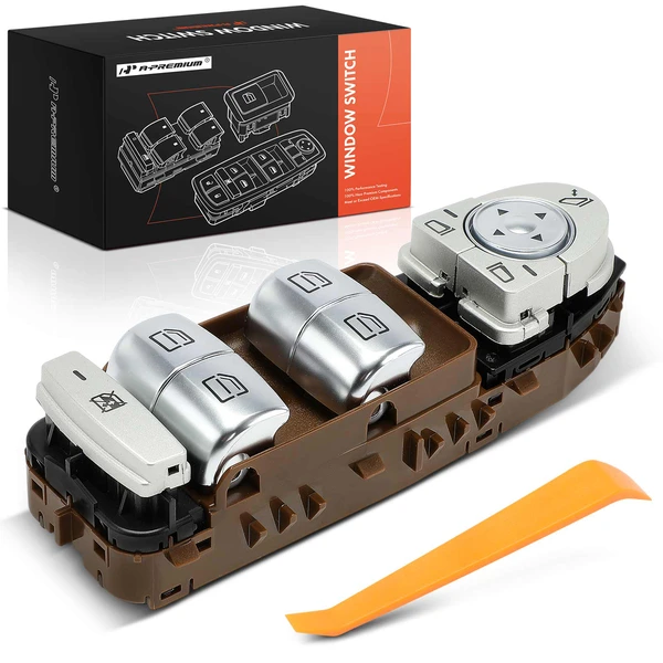 Front Driver Brown Power Window Switch for Mercedes-Benz W205 X253 C300 C63 AMG