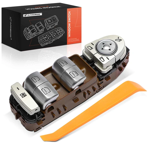 Front Driver Brown Power Window Switch for Mercedes-Benz W213 E200 E250 E43 AMG