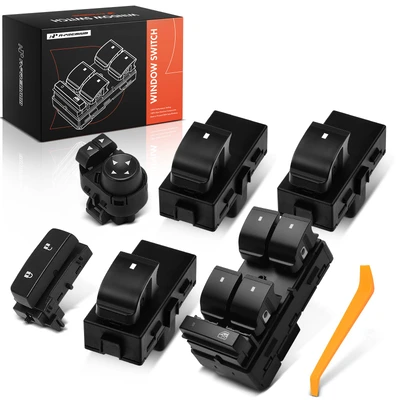 6 Pcs Window Switch & Door Lock & Mirror Control