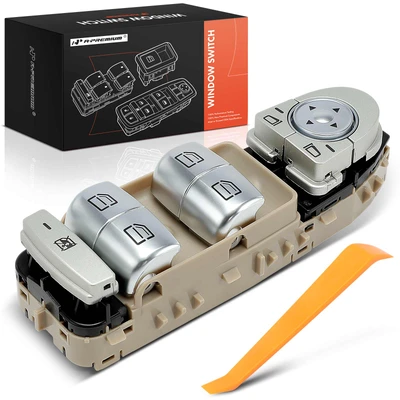Front Driver Beige Power Window Switch