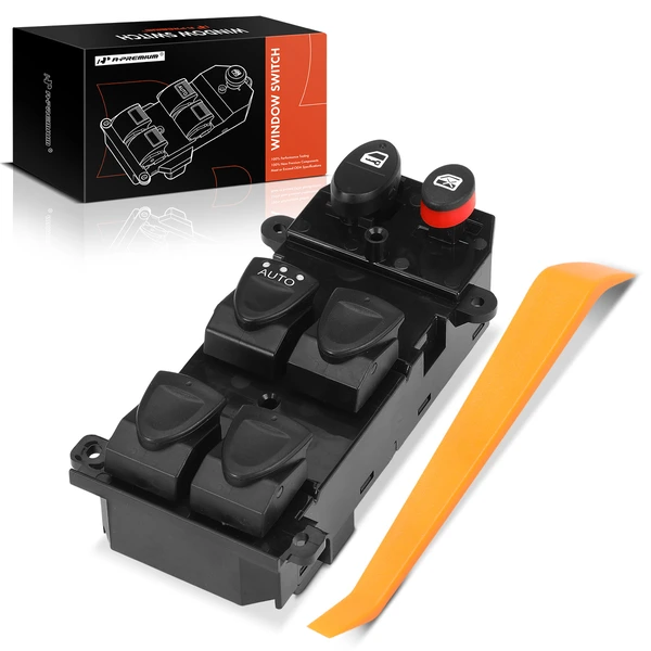 Front Driver Power Window Switch for Honda Civic 2006-2011 Sedan with One Auto Down