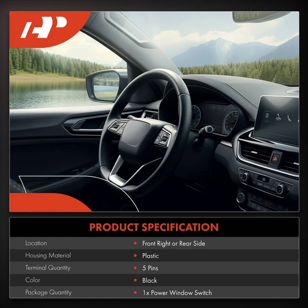 Window Switch for Honda Element Fit 2003-2011 1 Button