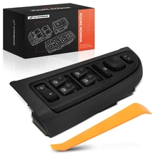 Front Driver Power Window Switch with Bezel for 2003-2006 GMC Sierra 2500 HD