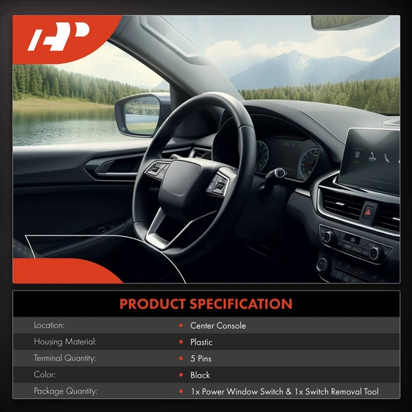 Center Console Power Window Switch for Chevrolet Corvette 1984 1985 1986-1989