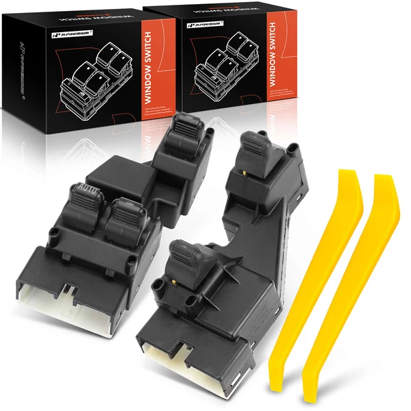 2 Pcs Front Power Window Switch for 1999-2001 Dodge Ram 1500