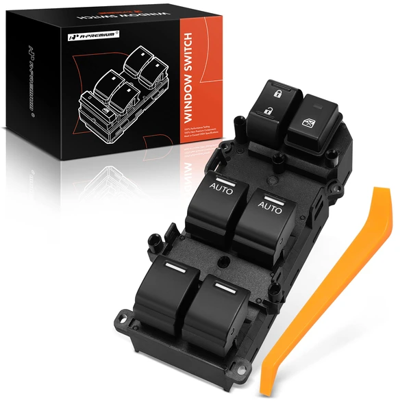 Front Driver Power Window Switch with Auto Down for Honda Accord 2013-2017