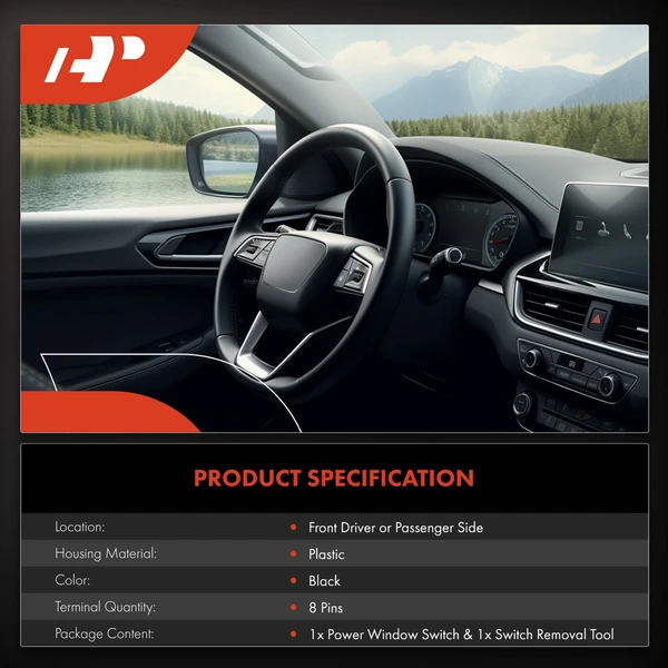 Front Power Window Switch for Chevrolet Sonic 2017-2020 Buick Regal 2012-2017