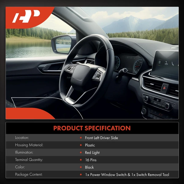 Front Driver Power Window Switch for Kia Rio 2013-2014