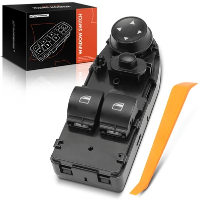 Front Driver or Rear Driver Black Power Window Switch