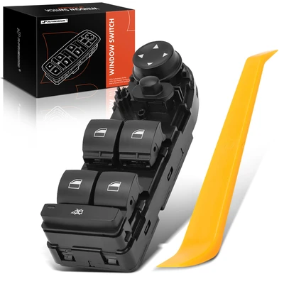 Driver or Front Driver Black Power Mirror Switch