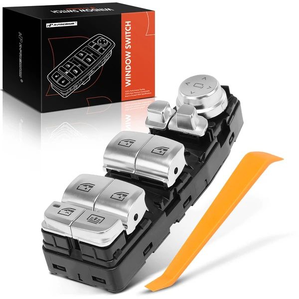 Front Driver Window Switch with 8-Pin for 2017-2019 BMW 740e xDrive