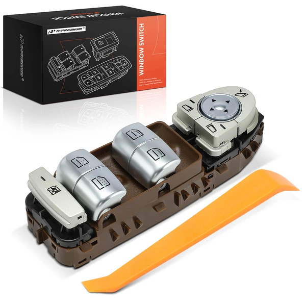 Front Driver Brown Power Window Switch for Mercedes-Benz W205 W222 X253 C-Class