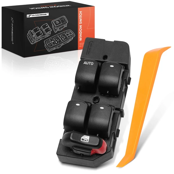 Front Driver Black Power Window Switch for 2005-2008 Buick LaCrosse