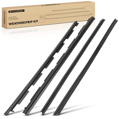 4 Pcs Front Weatherstrip Seal Window Sweep