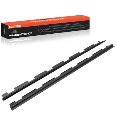 2 Pcs Front Outer Window Sweep Weatherstrip Seal