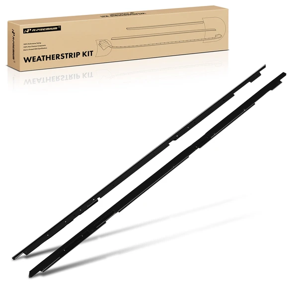 2 Pcs Outer Door Window Sweep Weatherstrip Seals for Chevy Camaro Pontiac Firebird