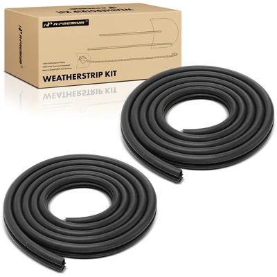 2 Pcs Front Door Weatherstrip Seal Kit