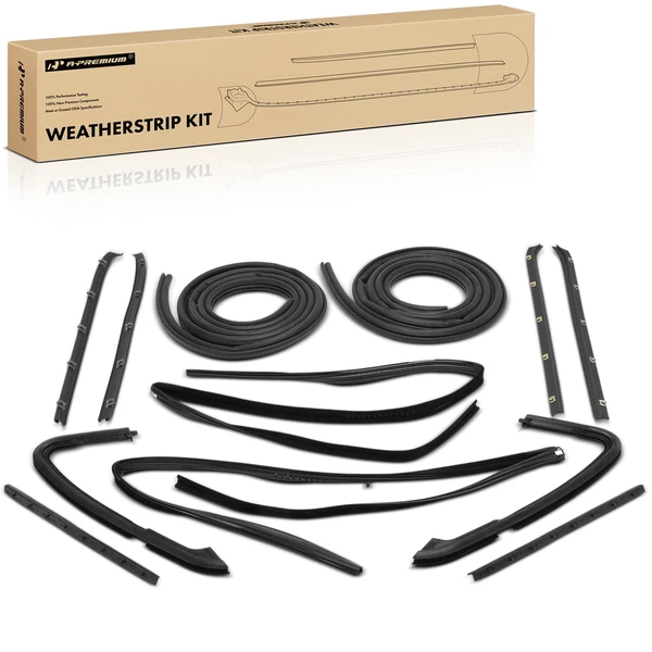 12 Pcs Front Weatherstrip Seal Kit for 1981-1985 Chevrolet K10