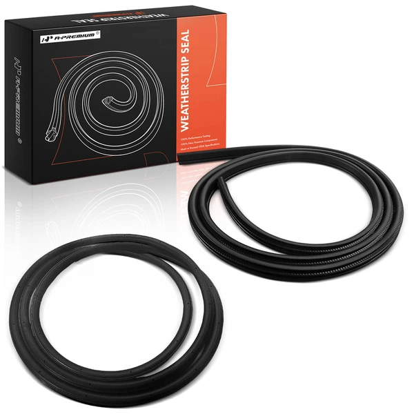 2 Pcs Rear Door Weatherstrip Seal for Volkswagen Tiguan 2009-2017 Tiguan Limited