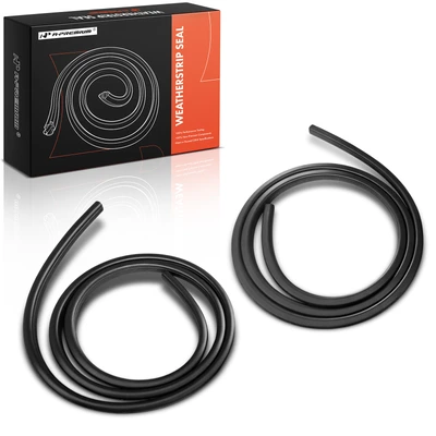 2 Pcs Rear Driver & Passenger Door Weatherstrip Seal