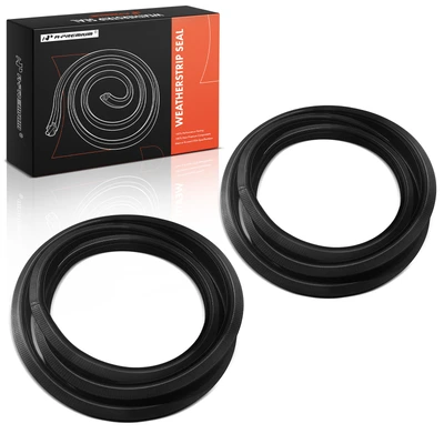 2 Pcs Front Driver & Passenger on Door Opening Weatherstrip Seal