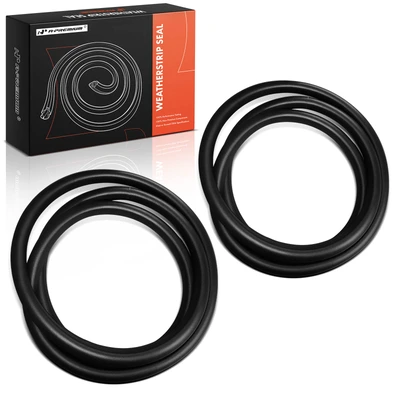 2 Pcs Rear Driver & Passenger Weatherstrip Seal