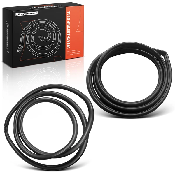 2 Pcs Front Driver & Passenger Door Opening Trim Weatherstrip Seal for Toyota Corolla 2014-2016