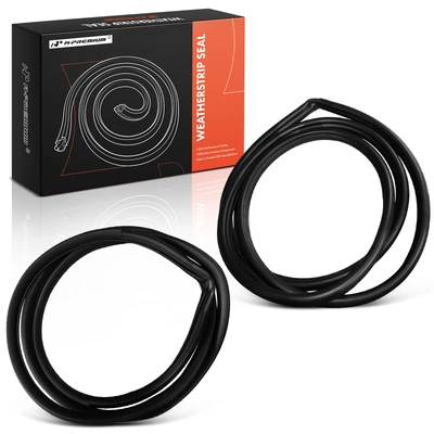 2 Pcs Rear Driver & Passenger Inner Weatherstrip Seals