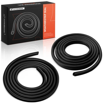 2 Pcs Front Glass Weatherstrip Door Seal Body Mounted