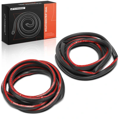2 Pcs Front Door Window Seal