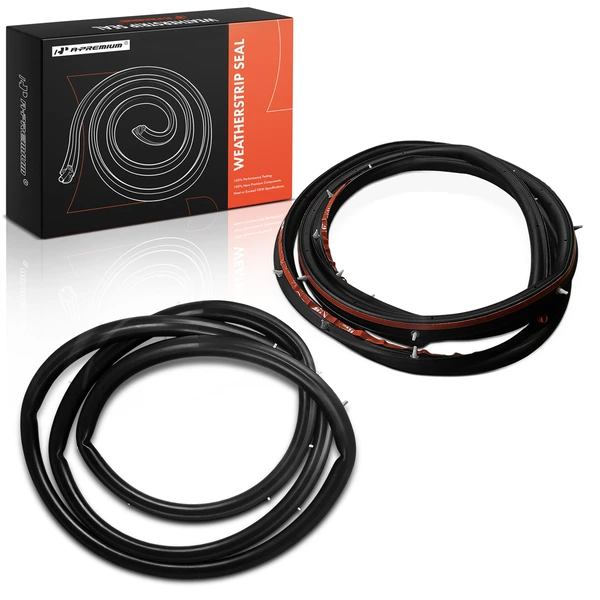 2 Pcs Front Driver & Passenger Door Weatherstrip Seals for Ford Focus 2012-2018