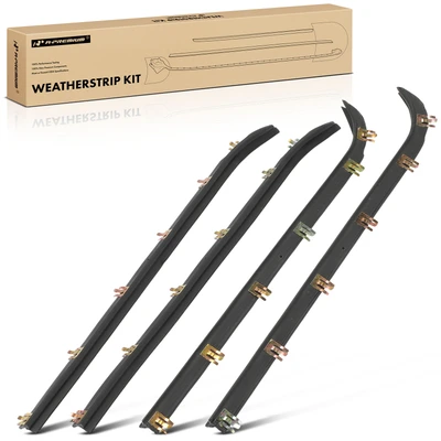 4 Pcs Front Window Sweep Weatherstrip Seal
