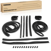 10 Pcs Front Upper Inner & Outer Driver & Passenger Scrambler Weatherstrip Seal for 1981-1986 Jeep Scrambler
