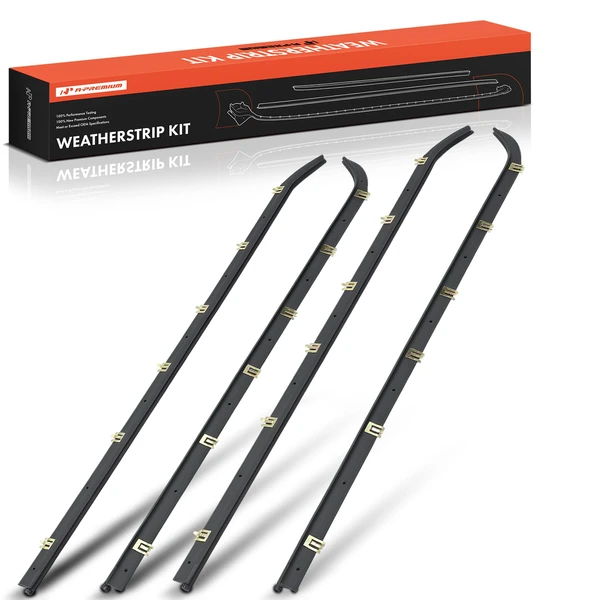 4 Pcs Window Sweep Weatherstrip Seal for Ford Ranger 1983-1988 Bronco II 1984-1988