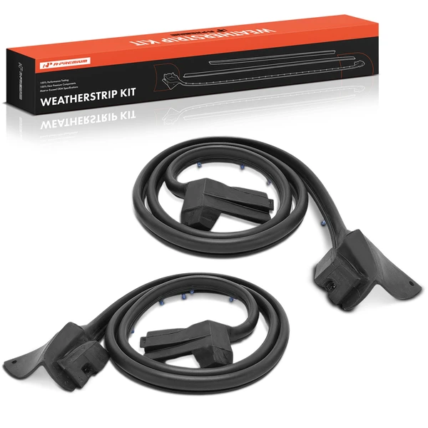 2 Pcs Driver & Passenger Door Weatherstrip Seal for Chevy Camaro Pontiac Firebird 1982-1992