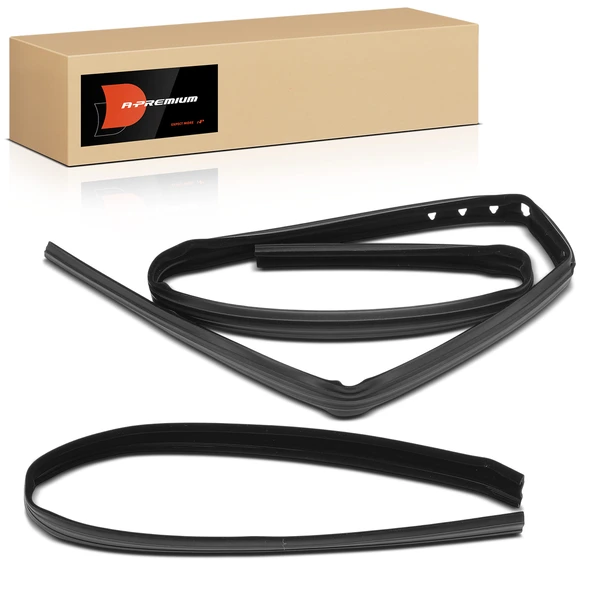 2 Pcs Front Door Window Glass Channel for Jeep Wrangler 1987-1995 CJ5 CJ6