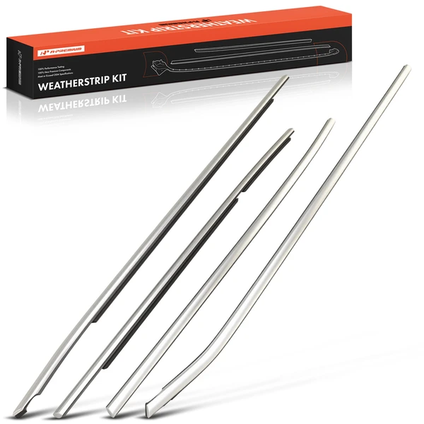 4 Pcs Front & Rear Channel Cover Weatherstrip Seal for BMW F48 X1 2016-2022