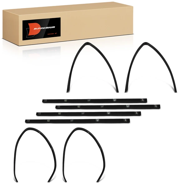 8 Pcs Window Belt Weatherstrip Kit for 1979 Dodge D50