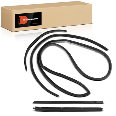 5 Pcs Passenger Weatherstrip Seal for Jeep Wrangler 1987-1995 Scrambler 1981-1985 CJ7