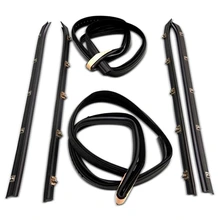 6 Pcs Door Window Belt Weatherstrip Kit for 1973-1980 Chevrolet C20 Suburban
