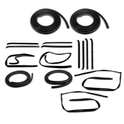 16 Pcs Door Seal Weatherstrip for Chevrolet C10 Suburban C30 V30 GMC R1500 Suburban