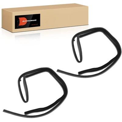 2 Pcs Rear Door Window Glass Channel
