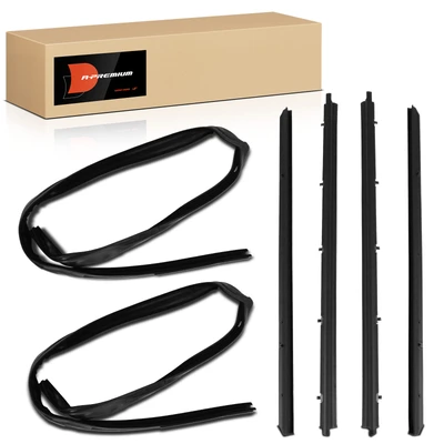 6 Pcs Front Weatherstrip Seal Kit