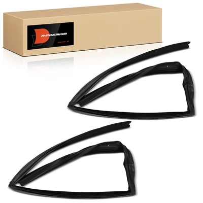 2 Pcs Rear Window Channel Weatherstrip Seal
