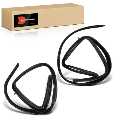 2 Pcs Front Driver & Passenger Weatherstrip Seal