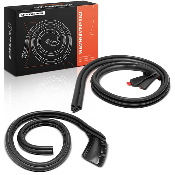 2 Pcs Driver & Passenger Sliding Door Secondary Weatherstrip for 2008-2020 Dodge Grand Caravan