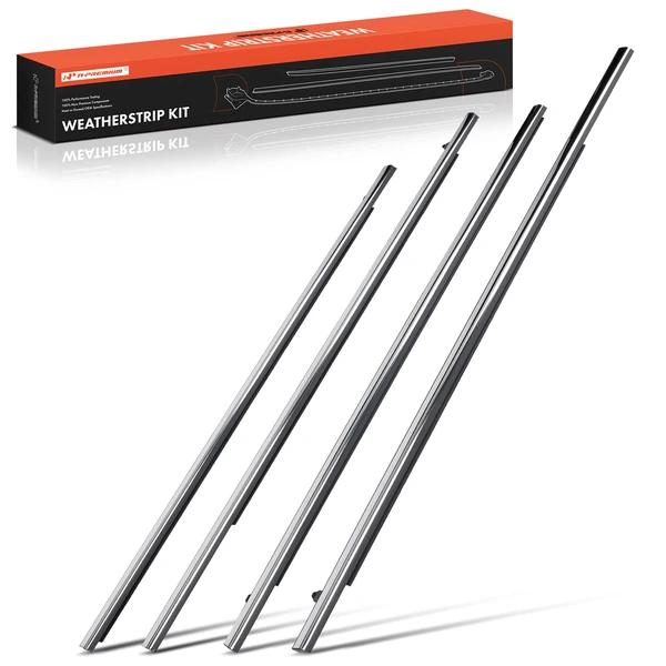 4 Pcs Front & Rear Door Weatherstrip Seal with Clips for Honda Accord 2013-2017