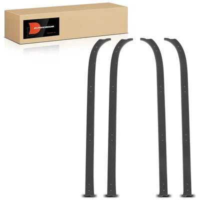4 Pcs Inner & Outer Driver & Passenger Window Sweep Weatherstrip Seal